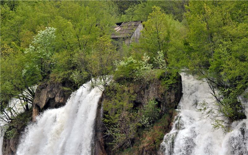 Visok vodostaj na Plitvičkim jezerima