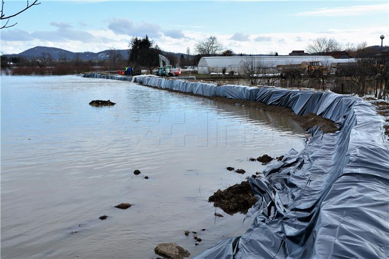 Mreznica river floods 20 houses