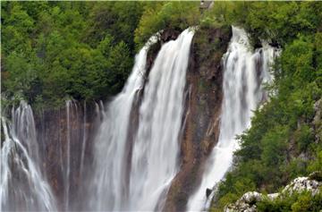 Visok vodostaj na Plitvičkim jezerima