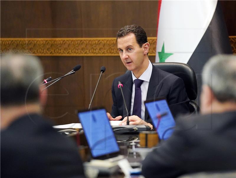 SYRIA PRESIDENT ASSAD CABINET MEETING