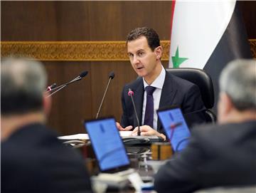 SYRIA PRESIDENT ASSAD CABINET MEETING