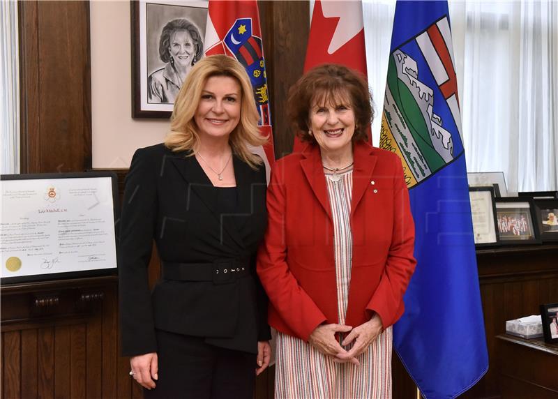 Croatian president meets governor of Alberta