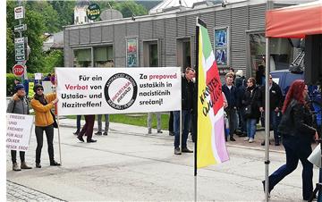 Counter-commemoration rally held in centre of Bleiburg