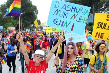 ALBANIA RALLY AGAINST HOMOPHOBIA