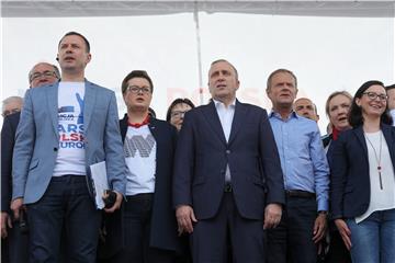 POLAND WARSAW MARCH UNDER THE SLOGAN POLAND IN EUROPE