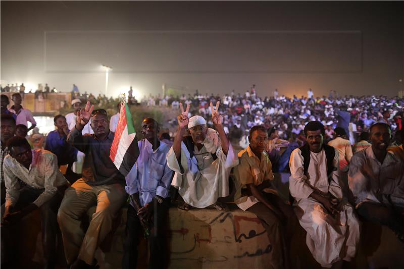 SUDAN PROTEST SIT-IN ARMY HEAQUARTERS