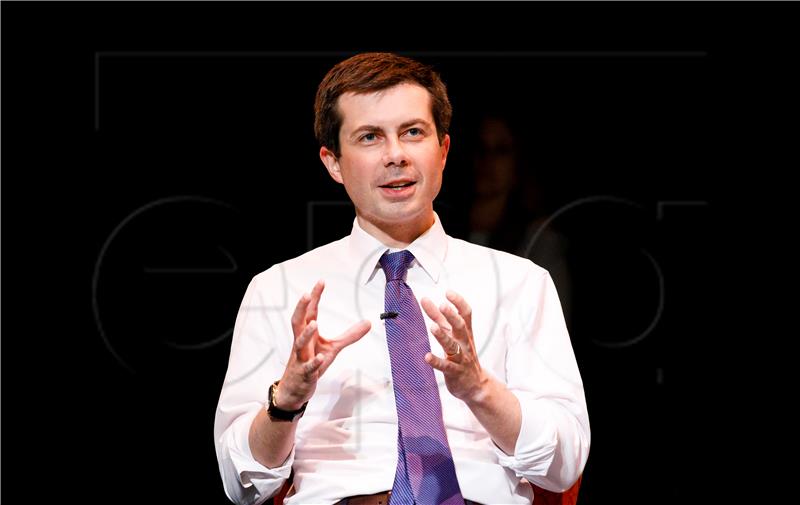 USA NEW YORK MAYOR PETE BUTTIGIEG CAMPAIGNS