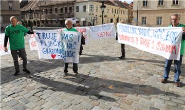 Prosvjedni performans udruge Za zaštitu okoliša Resnik