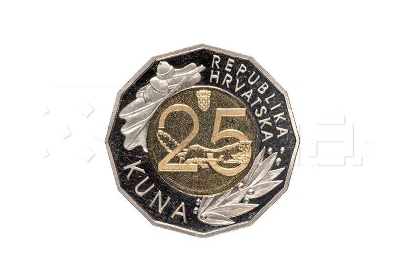 Special HRK 25 coin issued to mark 25 yrs of national currency