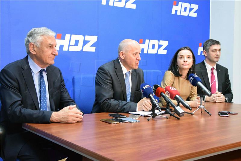 Konferencija za medije HDZ-a u Dubrovniku