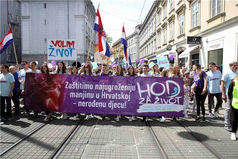 U Zagrebu se održava "Hod za život, obitelj i Hrvatsku"