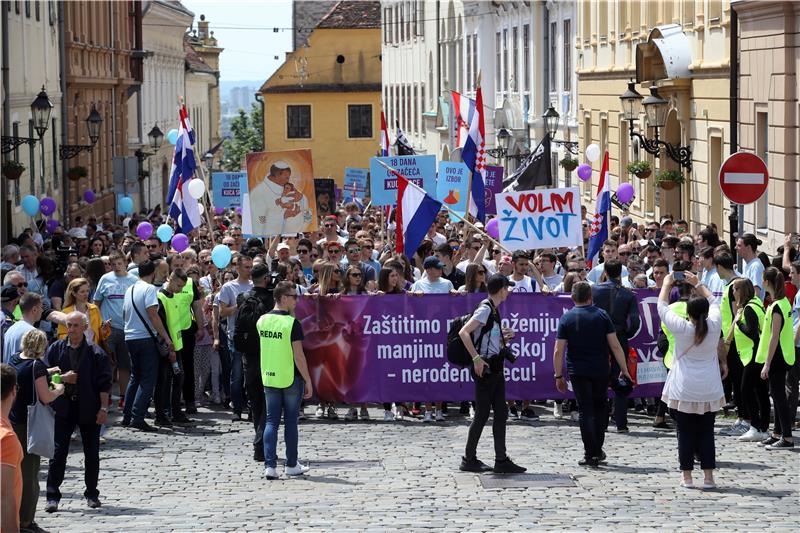 U Zagrebu se održava "Hod za život, obitelj i Hrvatsku"