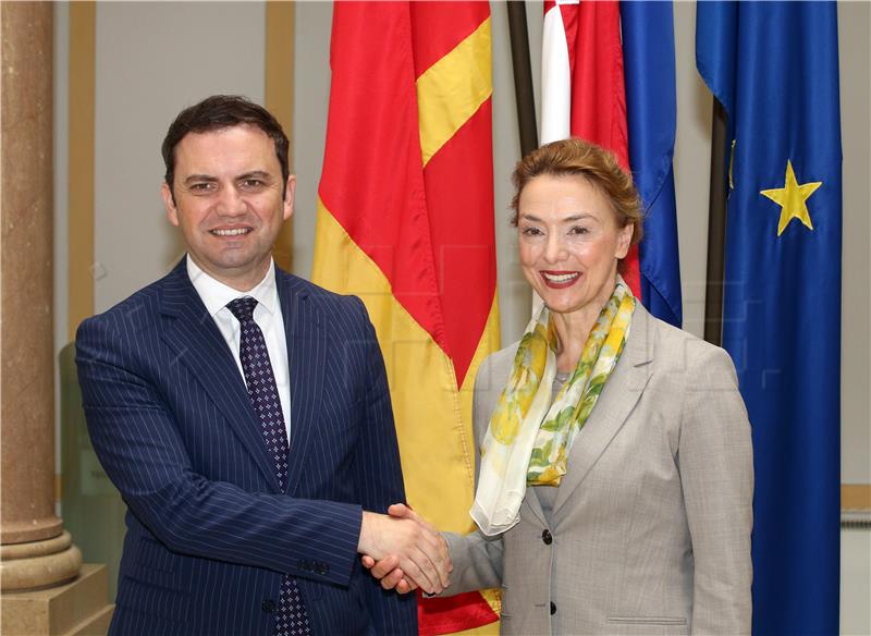 Croatian FM meets with North Macedonia deputy PM