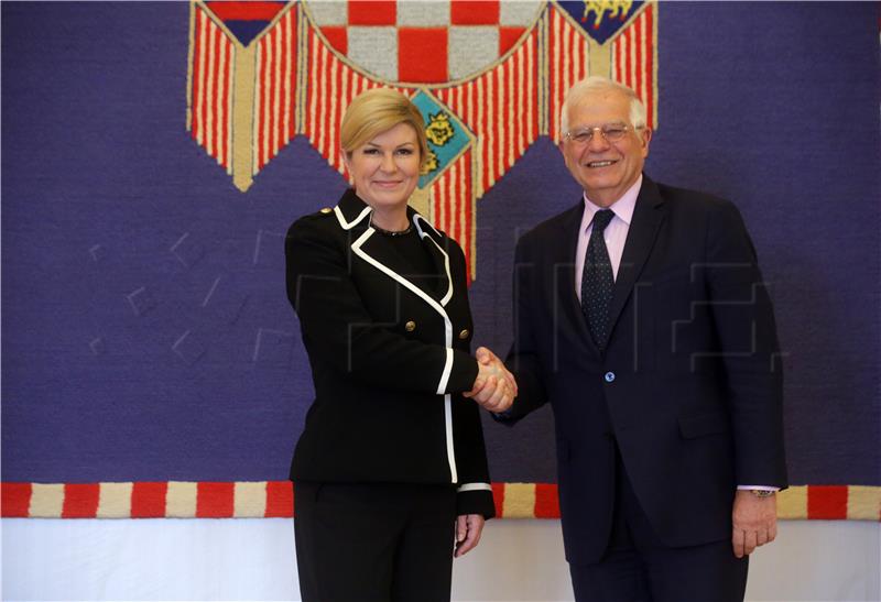 Grabar-Kitarović i Borrell: Hrvatska i Španjolska dijele slične interese 