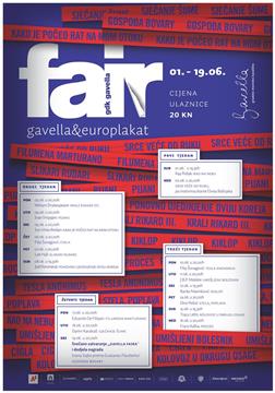 Na "Gavella i Europlakat Fairu" od 1. do 19. lipnja 17 predstava 