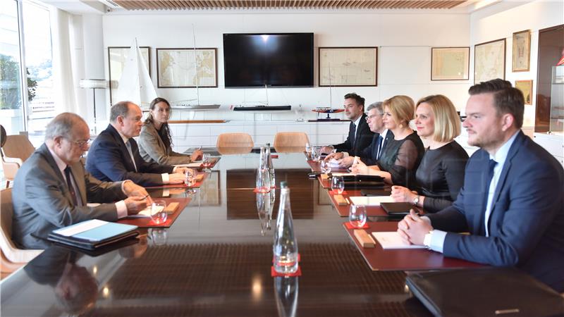 Croatian president, Prince of Monaco talk shared interest in tourism, green industries