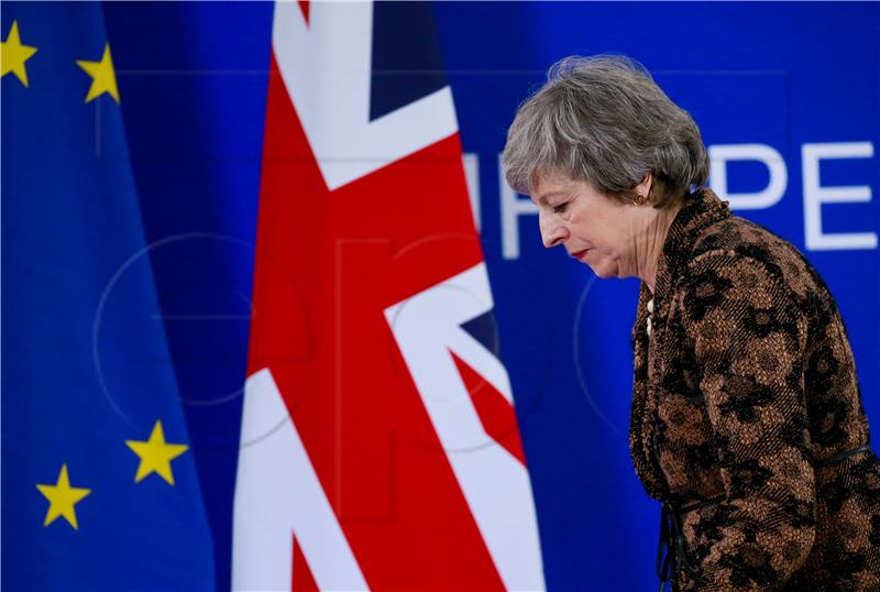 (FILE) BRITAIN PHOTO SET THERESA MAY RESIGNATION