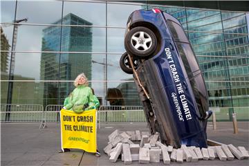 LUXEMBOURG EU COUNCIL GREENPEACE PROTEST