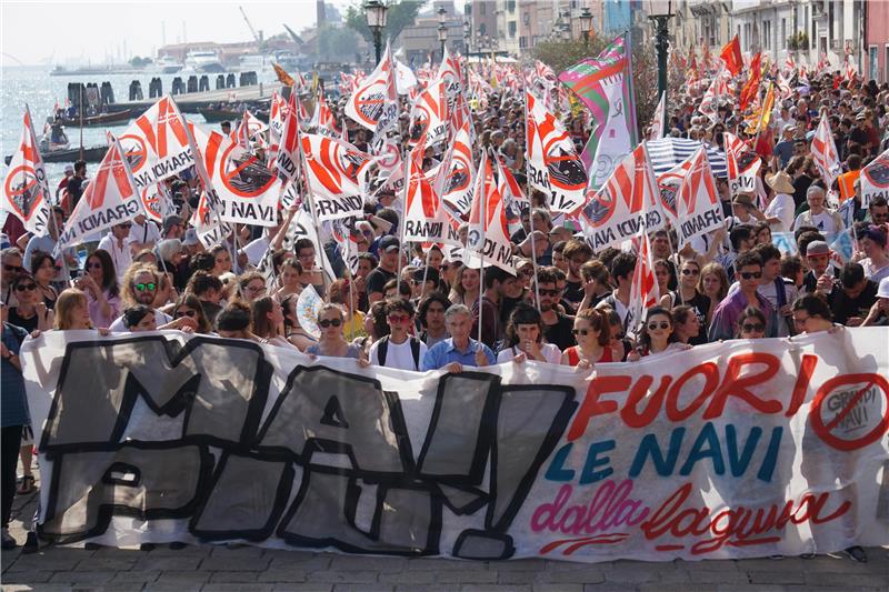 ITALY VENICE CRUISE SHIP PROTEST