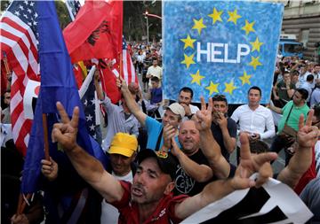 ALBANIA OPPOSITION PROTEST