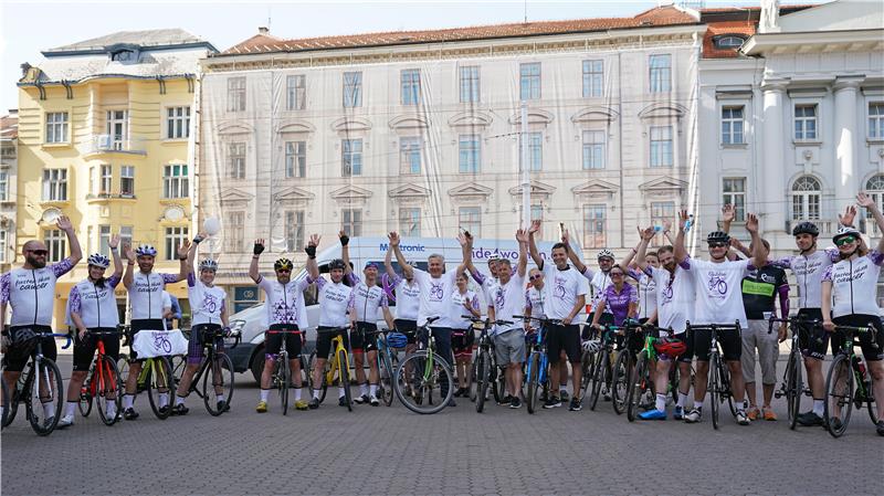 Zagreb welcomes cyclists in "Ride4Women" campaign highlighting high cervical cancer incidence