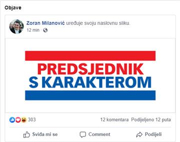 Milanović na facebooku potvrdio kandidaturu za predsjednika države