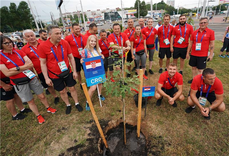 EI Minsk: Umjesto podizanja zastave, hrvatski sportaši zasadili drvo