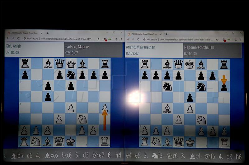 Započeo šahovski turnir Croatia Grand Chess Tour u Zagrebu