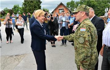 Kolinda Grabar Kitarović na Kordunu