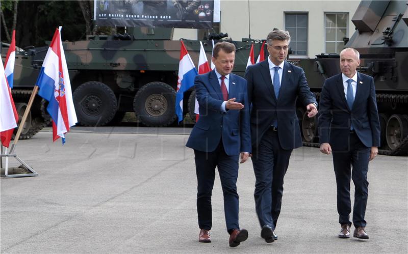 Plenković posjetio hrvatske vojnike u Poljskoj