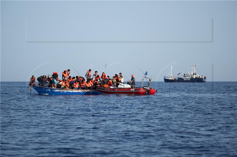 AT SEA LIBYA MIGRATION REFUGEES RESCUE