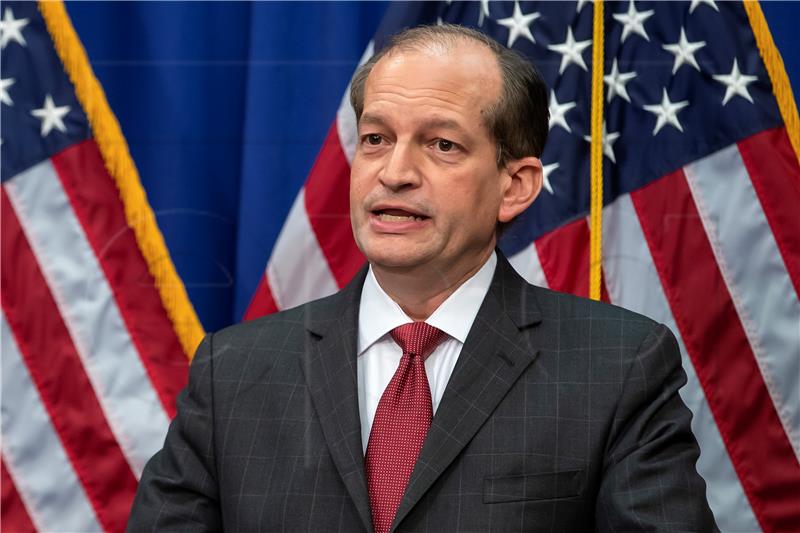 USA LABOR SECRETARY ALEX ACOSTA