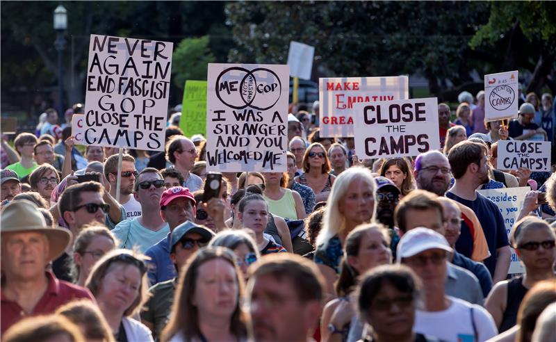 USA IMMIGRATION DETENTION PROTEST