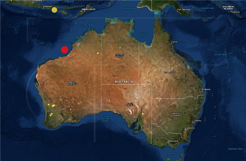 SPACE AUSTRALIA BROOME EARTHQUAKE