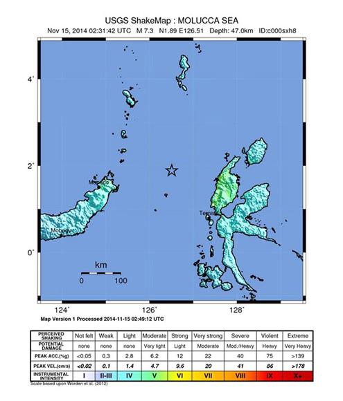 Potres magnitude 7,3 pogodio Molučko otočje; nema žrtava 