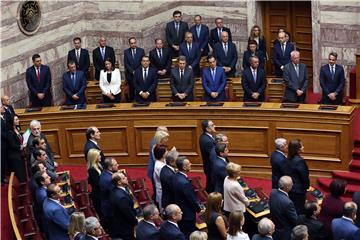 GREECE PARLIAMENT SWEARING IN CEREMONY