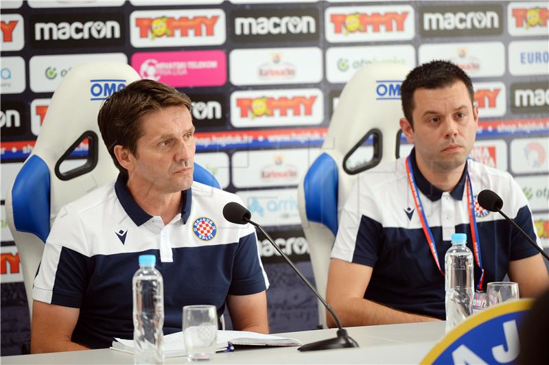 Konferencija za medije trenera Hajduka Siniše Orešćanina uoči utakmice HNK Hajduk Split – Gzira United FC