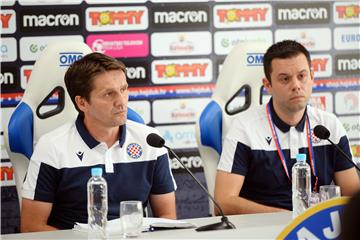 Konferencija za medije trenera Hajduka Siniše Orešćanina uoči utakmice HNK Hajduk Split – Gzira United FC