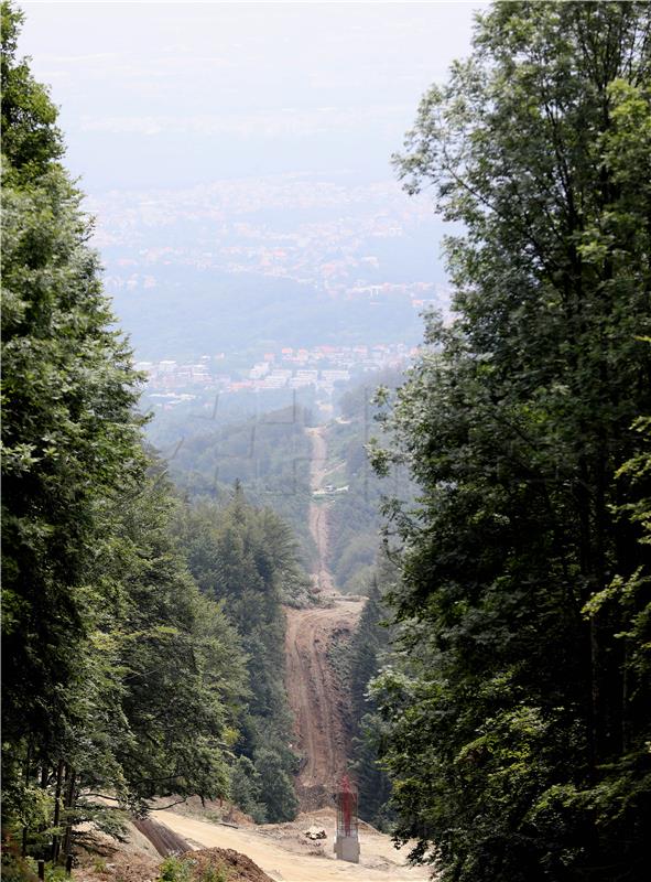 Radovi na izgradnji sljemenske žičare