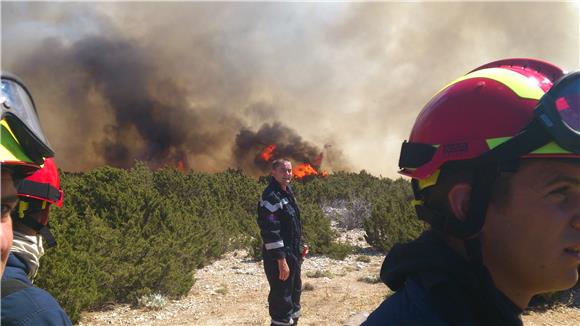 Barban: Vatrogasci i kanader lokalizirali požar - izgorjelo četiri hektara gustog raslinja i šume