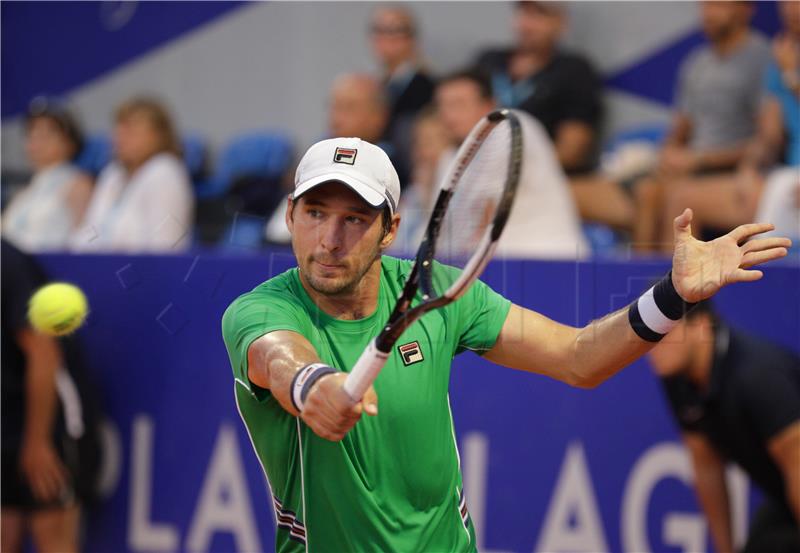 Finalni dvoboj na ATP turniru tenisača u Umagu Lajović - Balazs