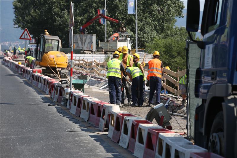 Radovi na zagrebačkom mostu Slobode