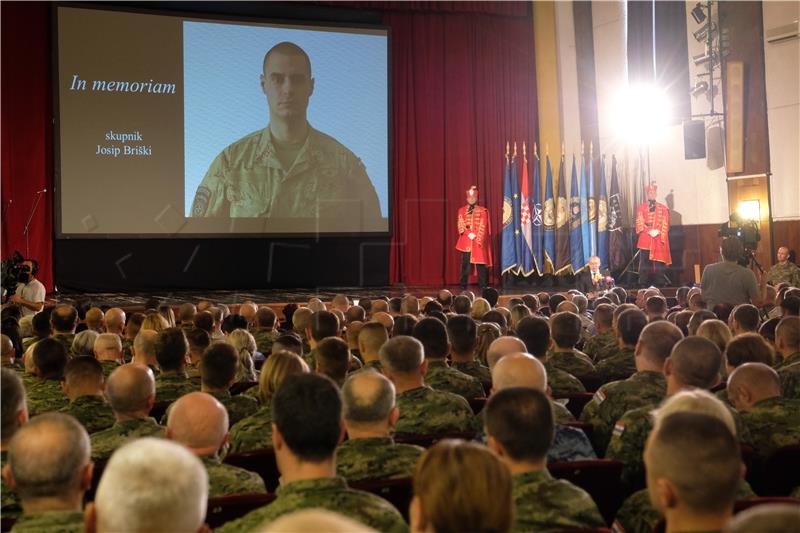 Commemoration held for Croatian soldier killed in Afghanistan