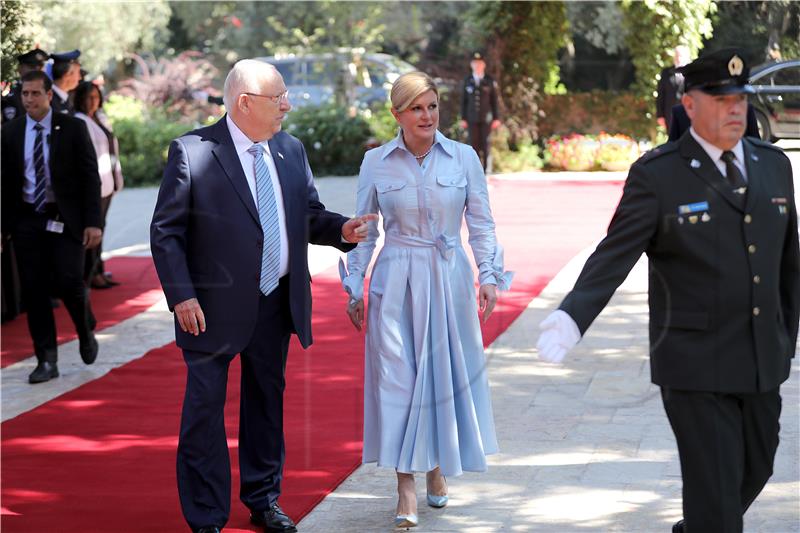 Rivlin says Croatia is strong Israeli ally under Grabar-Kitarovic's leadership