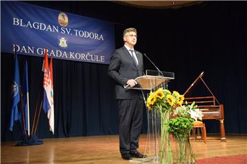 Premijer Plenković na proslavi Dana grada Korčule