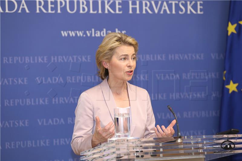 Andrej Plenković i Ursula von der Leyen dali izjave za medije