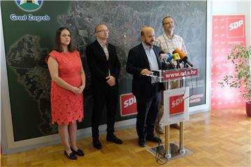 Konferencija za novinare u zagrebačkom SDP-u