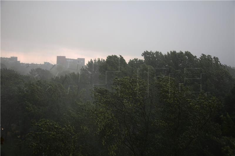 Olujno nevrijeme u Zagrebu