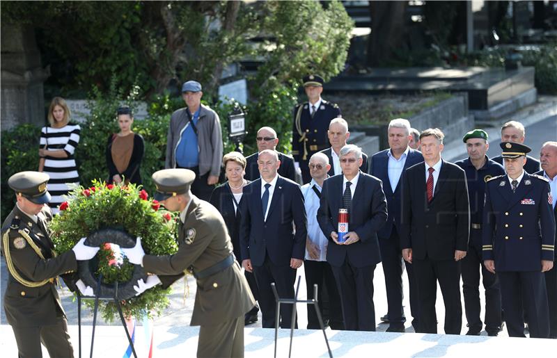 Svečano polaganje vijenaca u povodu Dana pobjede i Domovinske zahvalnosti, Dana hrvatskih branitelja i 24. obljetnice VRO "Oluja“