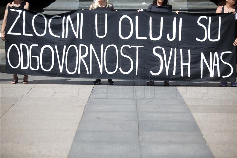 Several activists protest in Zagreb over crimes during Operation Storm